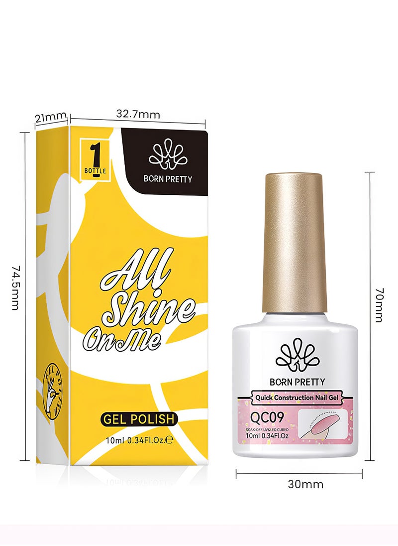 Born Pretty - Quick Construction Nail Gel, Thermal Multi Used Super Strong High Gloss Nail Extension Gel, Long Lasting Easy To Use Nail Glue Gel, Nail Repair Treatment 10ml - Image 1
