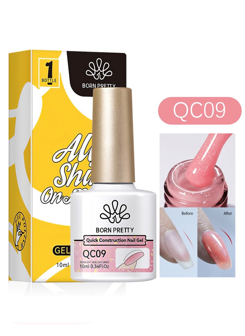 Born Pretty - Quick Construction Nail Gel, Thermal Multi Used Super Strong High Gloss Nail Extension Gel, Long Lasting Easy To Use Nail Glue Gel, Nail Repair Treatment 10ml - Image 1