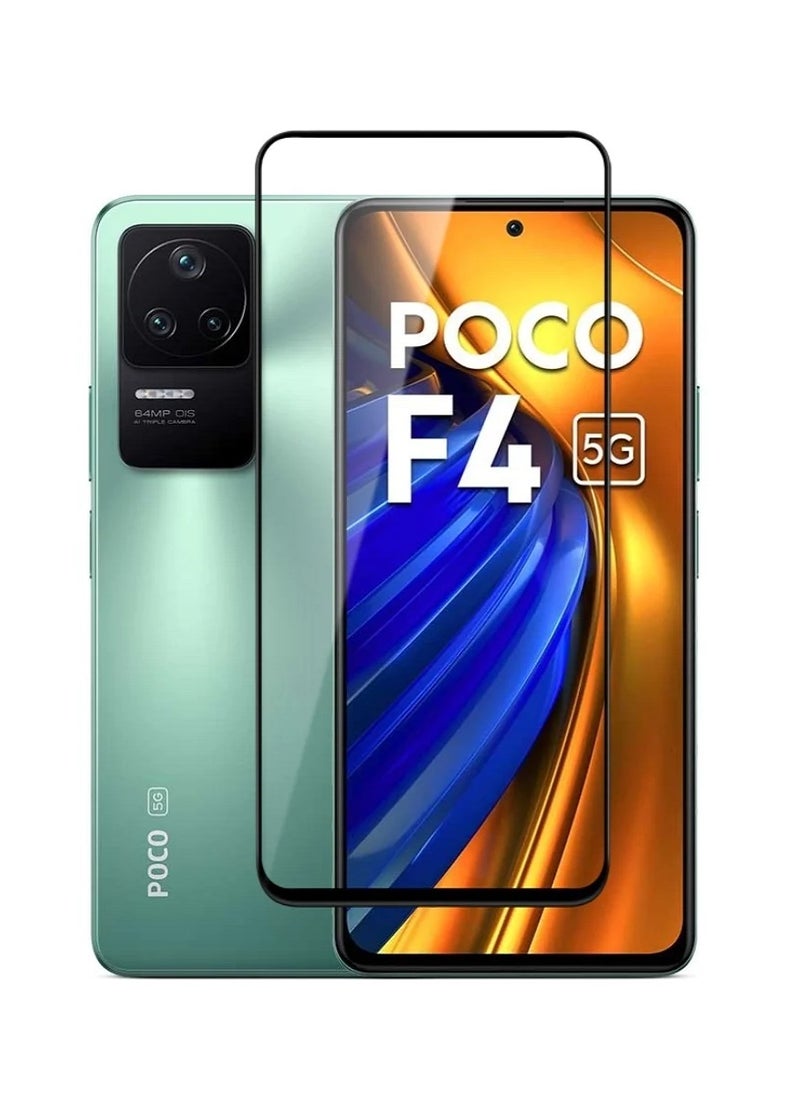 Super Tempered Glass Screen Protector 5D Designed For Xiaomi Poco F4 Full Glue Edge to Edge Full Screen Coverage And Bubble Free - Image 1