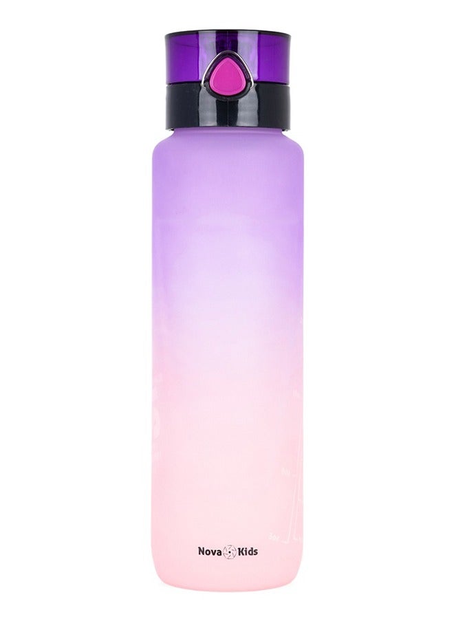 Nova kids Water Bottle 1000 Ml - Purple  - Image 1
