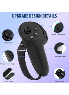XICEN Silicone Protective  Cover Set for Meta Quest 3S Accessories, VR Protector Face Cover, Controller Grips, Front Shell Headset Cover and Lens, Protective Cover for Meta/Oculus Quest 3S Accessories  - Image 4