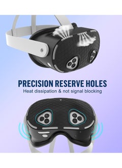 XICEN Silicone Protective  Cover Set for Meta Quest 3S Accessories, VR Protector Face Cover, Controller Grips, Front Shell Headset Cover and Lens, Protective Cover for Meta/Oculus Quest 3S Accessories  - Image 3