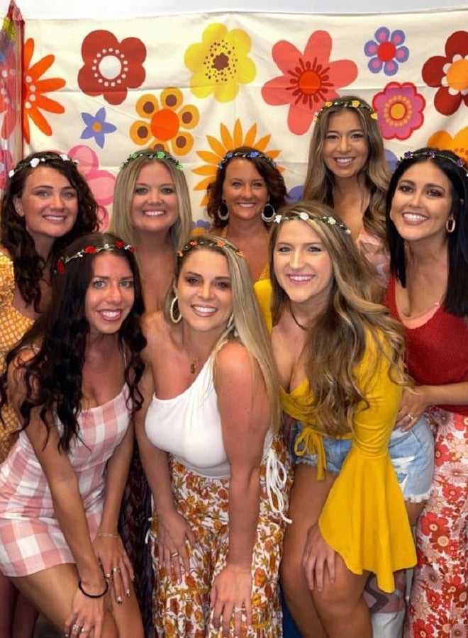 WOVOWOVO 10 Packs Flower Crown for Women, Bohemian Floral Girl Headpieces, Flower Headbands Hair Accessories for Fairy Birthday Party Decorations - Image 4