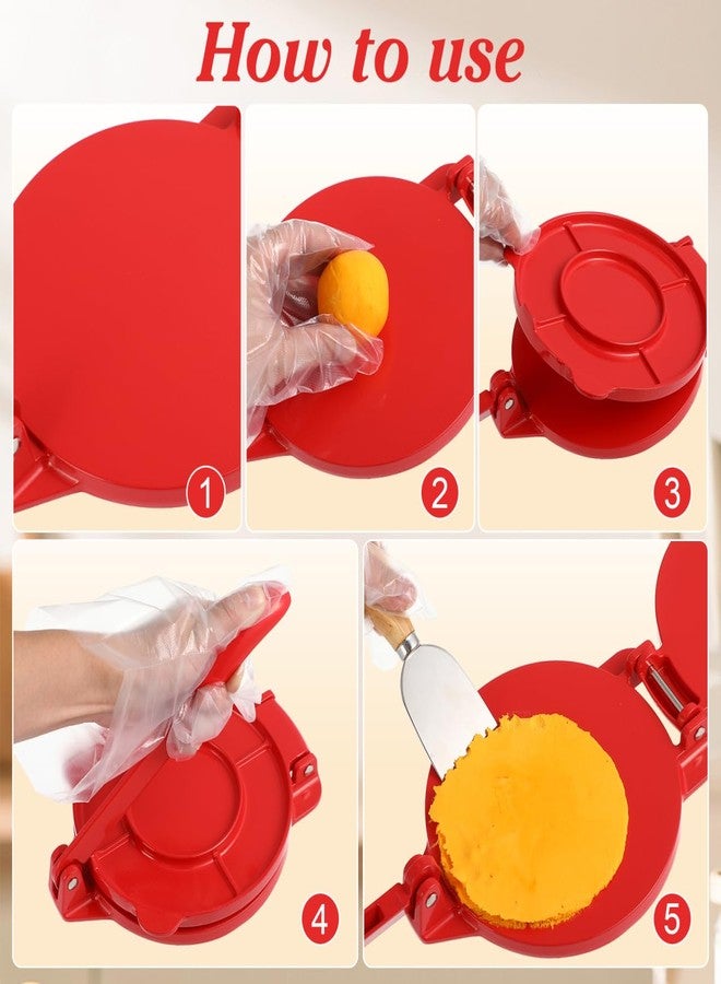 IMIKEYA 6 Inch Tortilla Press & Pizza Dough Maker - Heavy-Duty Aluminum Tortilla Press for - Image 5