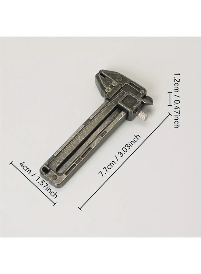 9 In 1 Multi Function Alloy Caliper Tool Portable Bottle Opener Wrench 1pc - Image 4