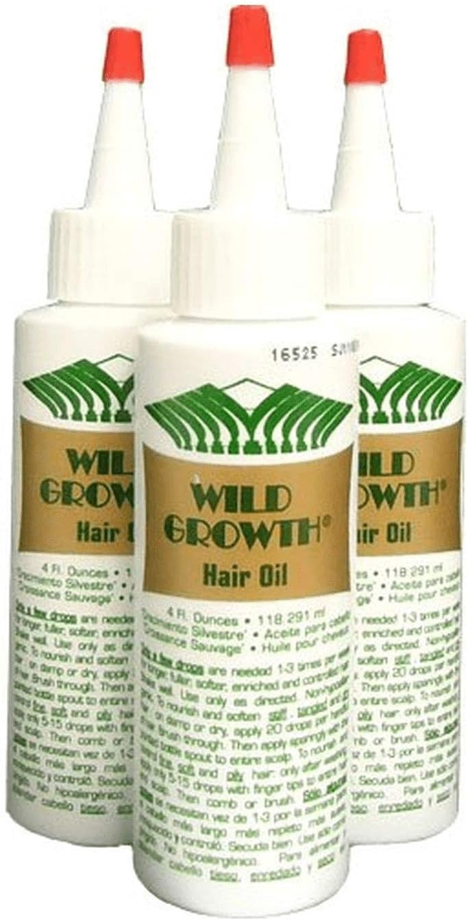 Wild Growth Hair Oil - 3 Pack of 4oz Bottles for Hair Treatment - Image 1