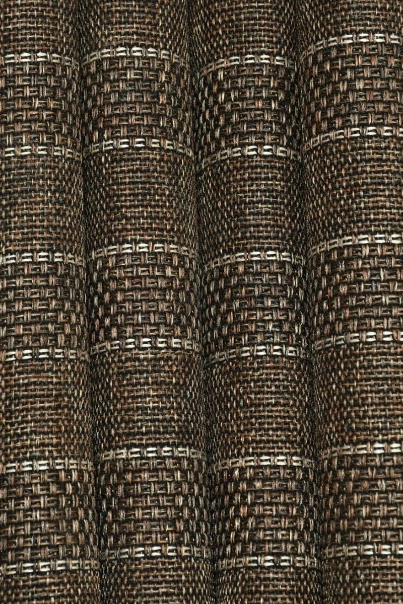 THE CONVERSION The Conversion Premium Jute Natural Feel Fabric Stripes Design Coffee Color use for Making of Sofa Cover Upholstery Curtain Cushion Cover Bag Wall Hanging Length 1 Meter 39 x Width 54  - Image 2
