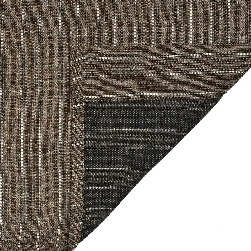 THE CONVERSION The Conversion Premium Jute Natural Feel Fabric Stripes Design Coffee Color use for Making of Sofa Cover Upholstery Curtain Cushion Cover Bag Wall Hanging Length 1 Meter 39 x Width 54  - Image 4