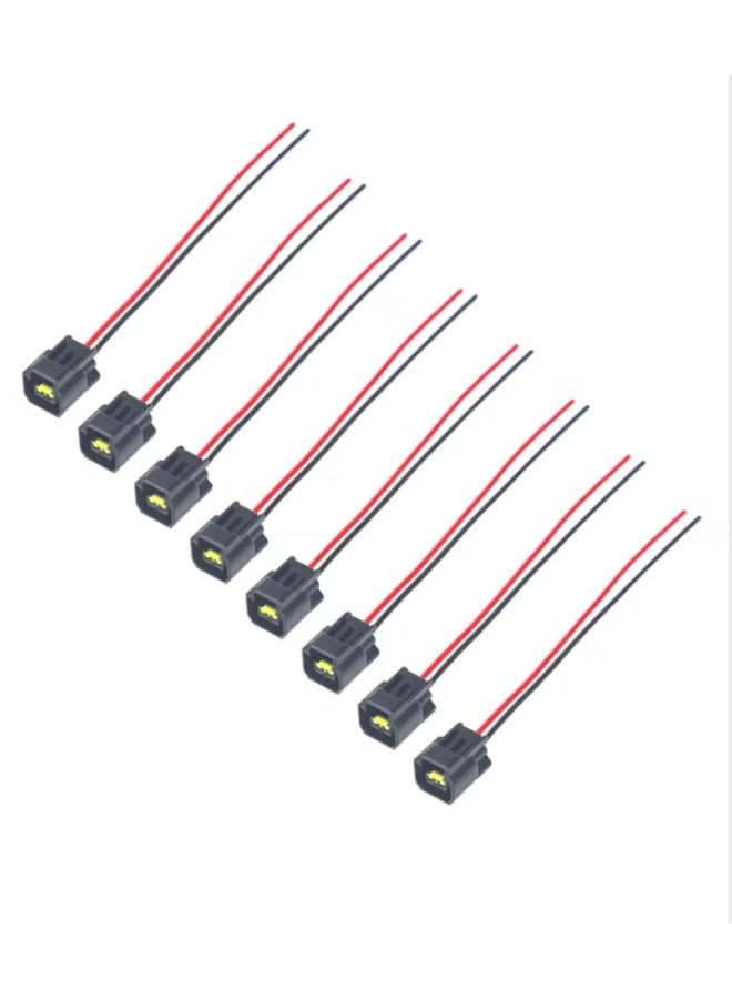 VIUAUAX Modular Ignition Coil Female Connector Plug Wire Harness Pigtail Fits for 4.6L 5.4L 6.8L Ford F150 F250 F350 Super Duty Mustang Explorer Expedition Crown Victoria (8Pcs) - Image 1