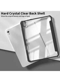 Rock Pow Case For iPad Air 11 inch M3/M2 2025/2024,iPad Air 5th 10.9 inch 2022/Air 4th 10.9 inch 2020 Generation Clear Back with Pencil Holder Auto Wake/Sleep Cover for air 4th/air 5th 10.9inch,air 6th/air 7th 11inch 2025/2024  - Image 4
