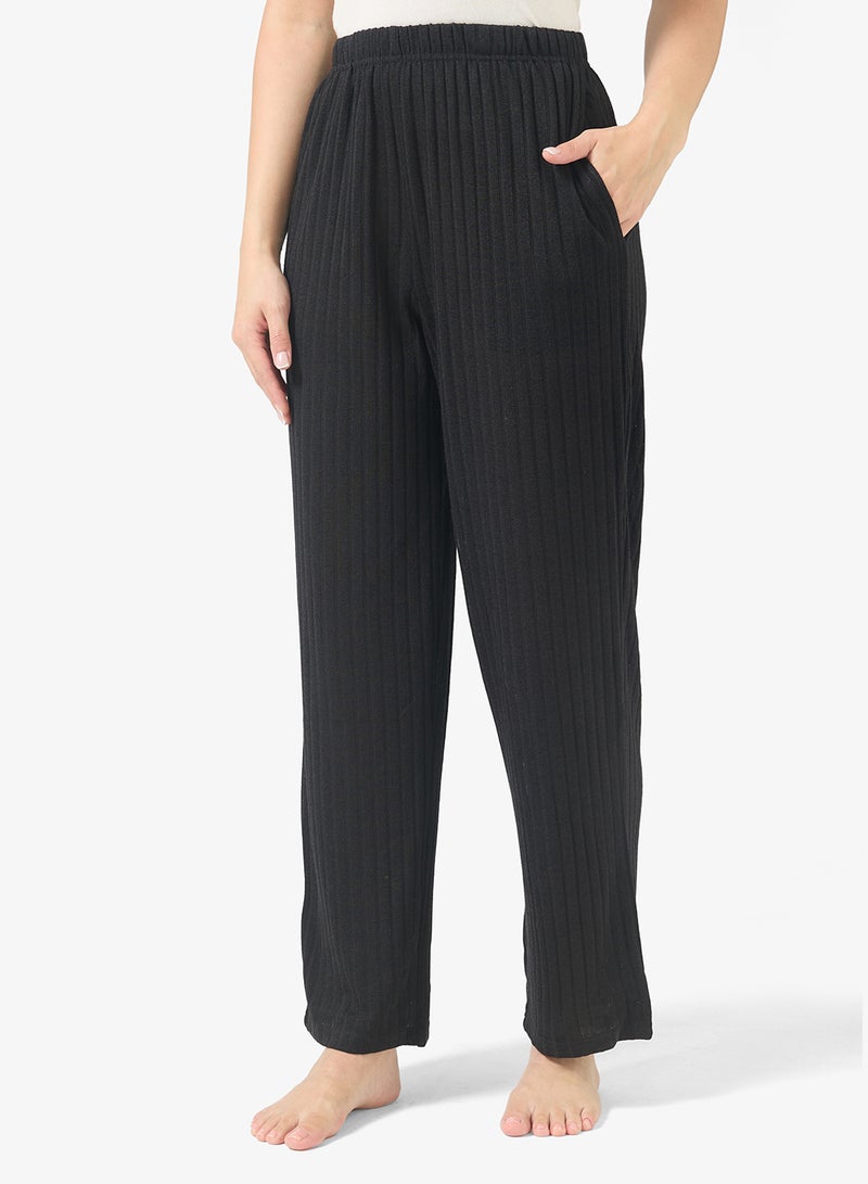 Ginger Textured Button Down Shirt & Pyjama Set - Image 4