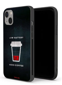 Tolwak Apple iPhone 13 mini Protective Case Low Battery Need Coffee  - Image 1