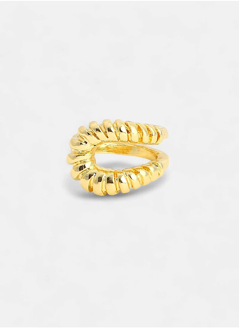 SOHI Adjustable Mollusks Statement Finger Ring