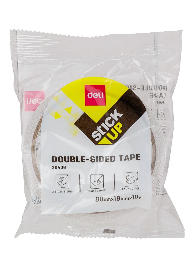 Deli Double Sided Tissue Tape 18mm Width  - Image 1