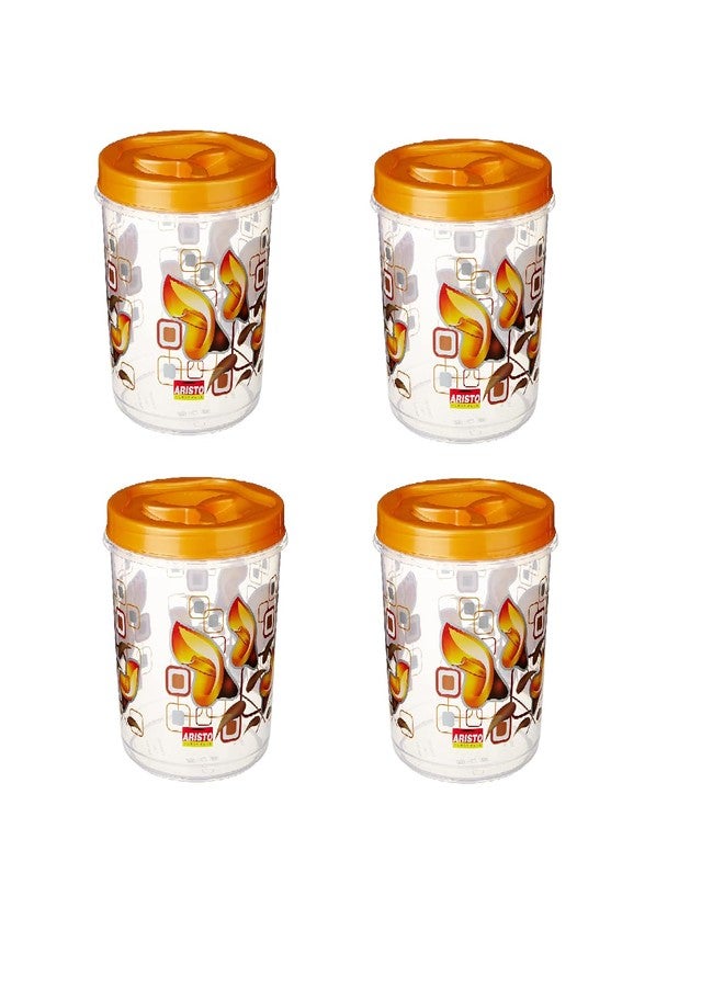 Aristo Store Queen777 Plastic Storage Container set of 4-4700 Ml (19.5(D) X 21.6Cm) - Multicolor - Image 1