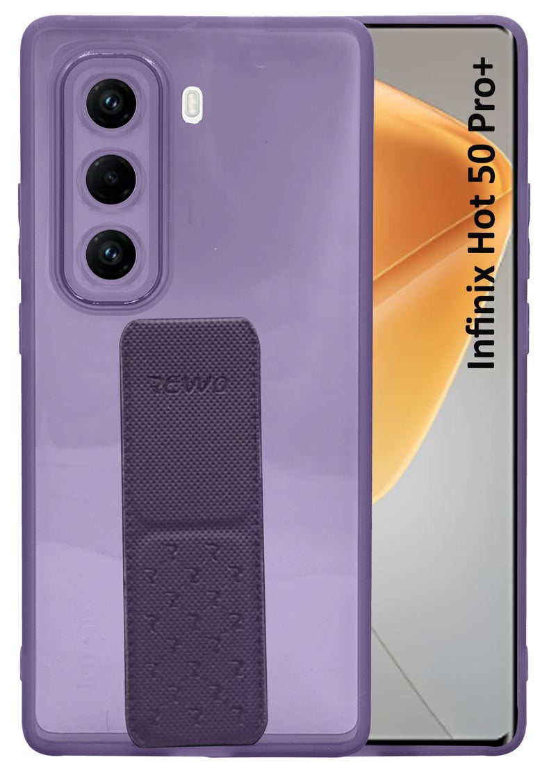 Generic For Infinix Hot 50 Pro Plus - Cool Glossy Coluorful Semi Transparent Well Protected Silicone Case - Violet  - Image 1