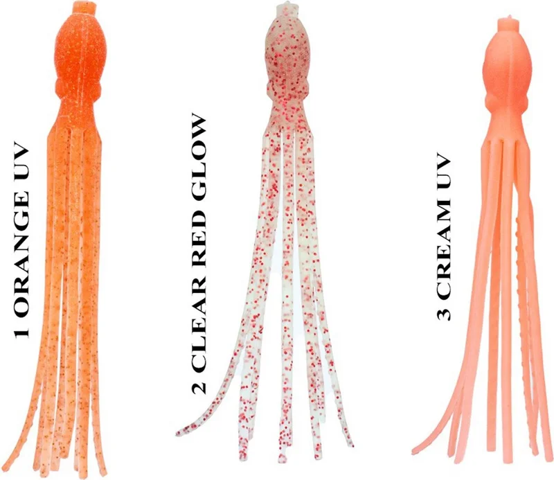 ريوجي Octopus 115 mm (4 Pieces) Pink UV