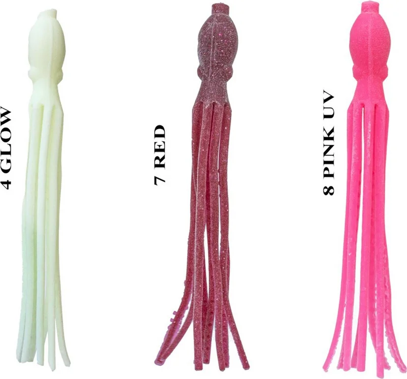 ريوجي Octopus 115 mm (4 Pieces) Pink UV
