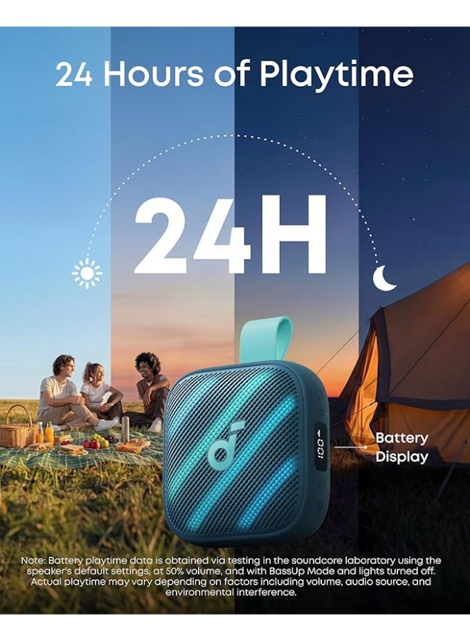 soundcore Boom Go 3i Portable Bluetooth Speaker by Anker, 24H Playtime, 15W Punchy Sound, Emergency Power Bank, Powerful BassUp 2.0, Bluetooth 6.0, IP68 Waterproof for Hiking/Cycling/Camping (Blue) - Image 3