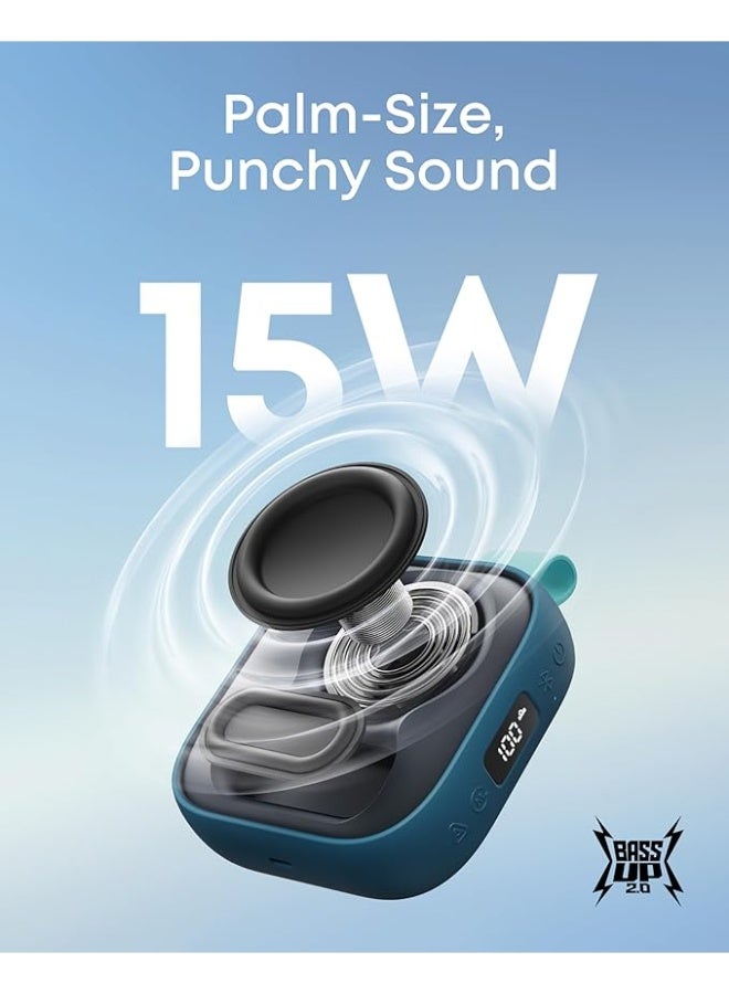 soundcore Boom Go 3i Portable Bluetooth Speaker by Anker, 24H Playtime, 15W Punchy Sound, Emergency Power Bank, Powerful BassUp 2.0, Bluetooth 6.0, IP68 Waterproof for Hiking/Cycling/Camping (Blue) - Image 2