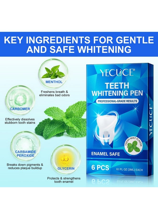 Generic Teeth Whitening Pen, 6 PCS Teeth whitening Gel, Deluxe Teeth Whitening Kit, 5 Minute Whitening Gel Teeth Whitener, Effective Tooth Whitening Pen, Tooth Bleach Pen for Adults, No Sensitivity, Mint  - Image 5
