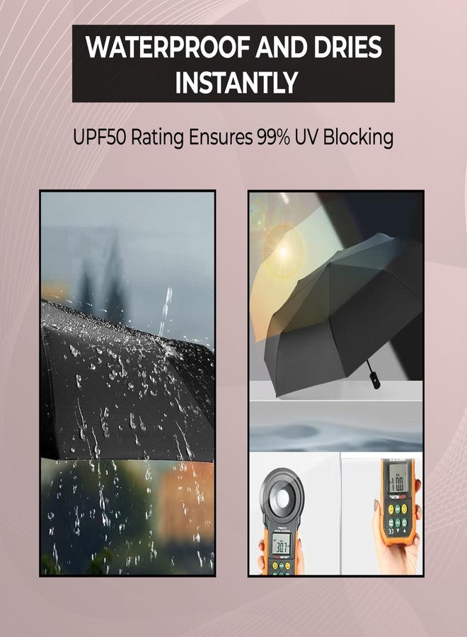 Robustt Wind Resistant Waterproof Umbrella - Maroon (Pack of 2) | Auto Open & Close Mechanism | Lightweight & Compact | Heavy Duty | Travel- Friendly - Image 5