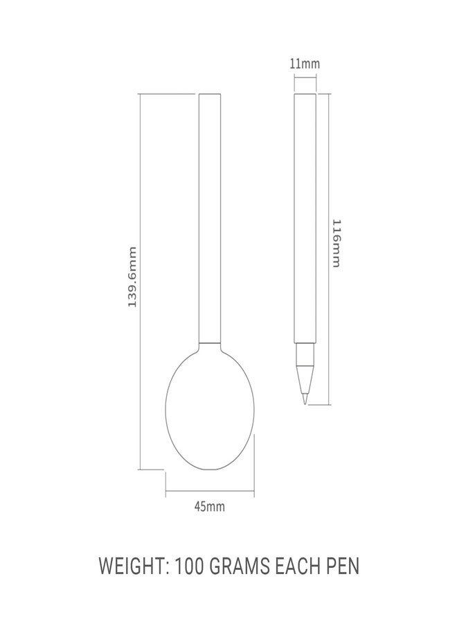 Kaco Lollipop Gel Pens Desktop Pen with Black Ink, 0.5mm Fine Point, Funny Pen (Blue) - Image 5