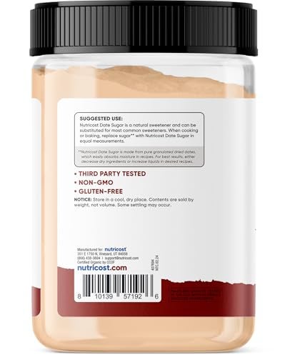 Nutricost Organic Date Sugar (1LB) - USDA Organic, Vegan, GMO-Free. Pantry - Image 4