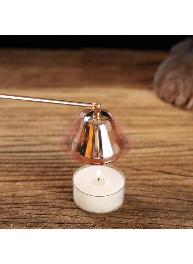 Ant - Bell Shape Candle Extinguisher With Long Handle Rose Gold - Image 1