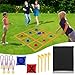 whumsdog Outdoor Giant Tic Tac Toe Games for Adults and Kids 4 Ft X 4 Ft Portable Tic Tac Toe Bean Bag Toss Game Lawn Yard Outside Game for Camping Family Reunion Carnival Field Day - Image 3