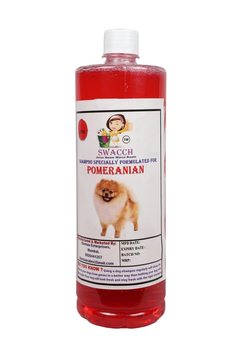 swacch Shampoo | Puppy Safe Shampoo | PH Balanced | Ditch to Itch for Pomeranian Dog Shampoo 1 Litre (Jasmine) + Spike Ball Chew Toy Combo Pack - Image 2