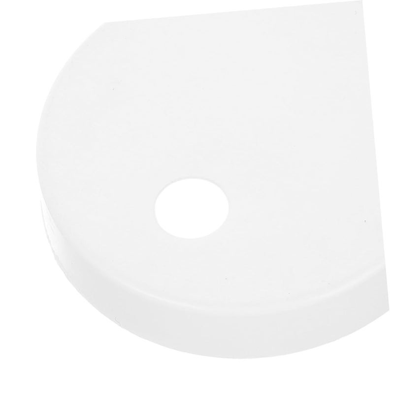 White Toilet Seat Screw Caps 60mm Round Plastic Bolt Covers Easy Installation With Extra Washers - Image 4