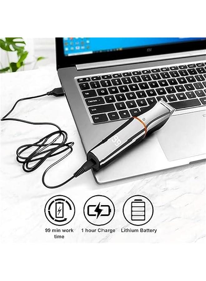 BWSJ Body Hair Trimmer and Electric Shaver, IPX6 Waterproof and  Electric Shavers for Men, 6 in 1 Beard Nose Hair Trimmer, Mens Grooming Kit, for Beard, Face, Hair, Body Hair Trimmer - Image 4