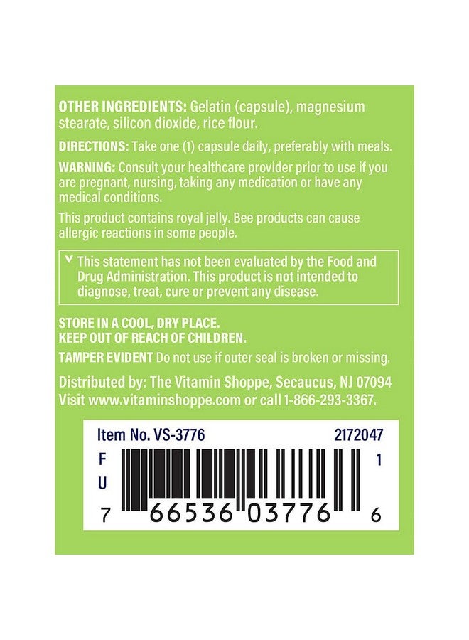 The Vitamin Shoppe Ginseng Complex - Apoptogenic Herb to Support Energy & Vitality (60 Capsules) - Image 4
