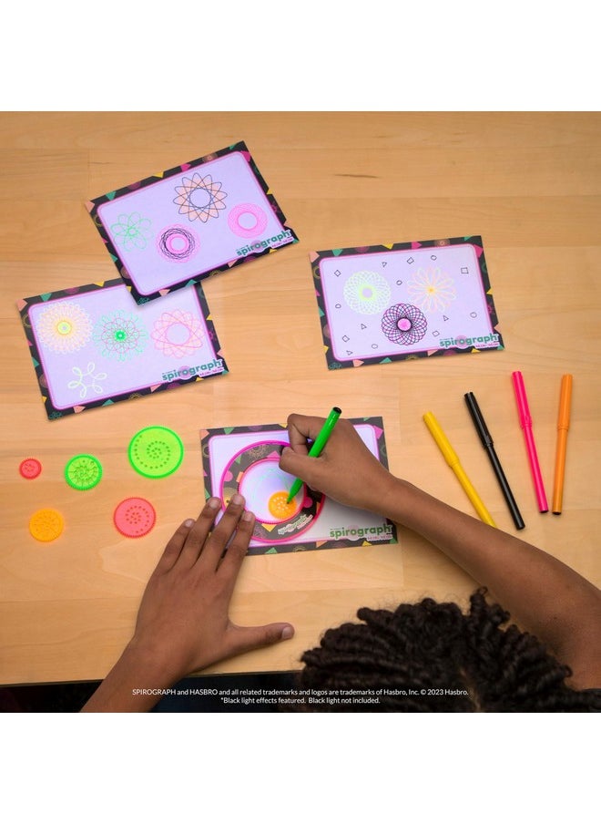 Spirograph Spirograph Neon Drawing Set - Drawing Kit, Arts and Crafts, Kids Toys, Art Supplies, Spiral Art, Kids Drawing Kit, Neon Markers, Design Sheet Included, Screen-Free Kids Activities, Ages 8+  - Image 5