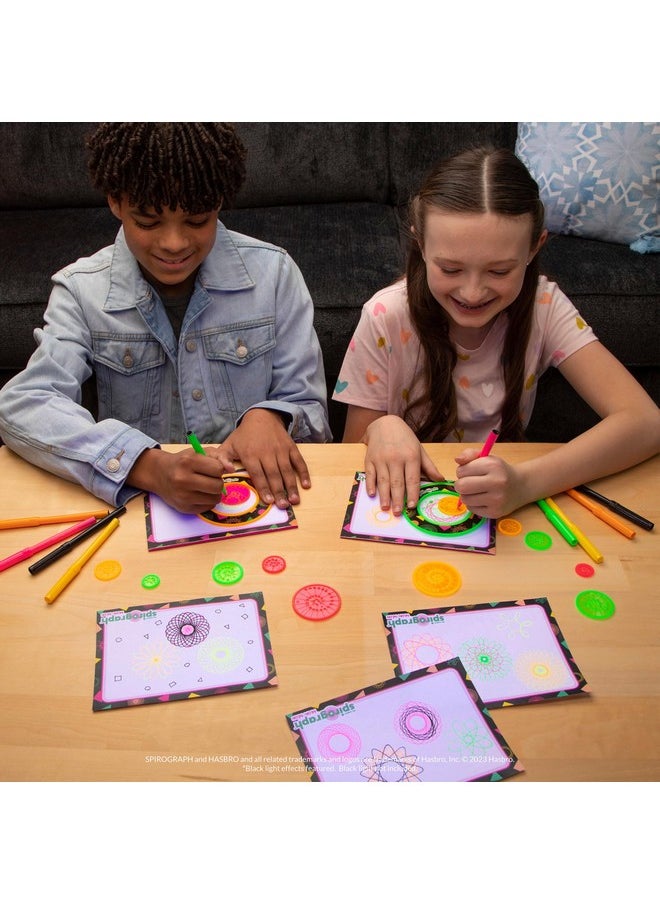 Spirograph Spirograph Neon Drawing Set - Drawing Kit, Arts and Crafts, Kids Toys, Art Supplies, Spiral Art, Kids Drawing Kit, Neon Markers, Design Sheet Included, Screen-Free Kids Activities, Ages 8+  - Image 4