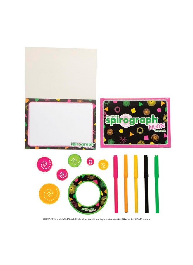 Spirograph Spirograph Neon Drawing Set - Drawing Kit, Arts and Crafts, Kids Toys, Art Supplies, Spiral Art, Kids Drawing Kit, Neon Markers, Design Sheet Included, Screen-Free Kids Activities, Ages 8+  - Image 3