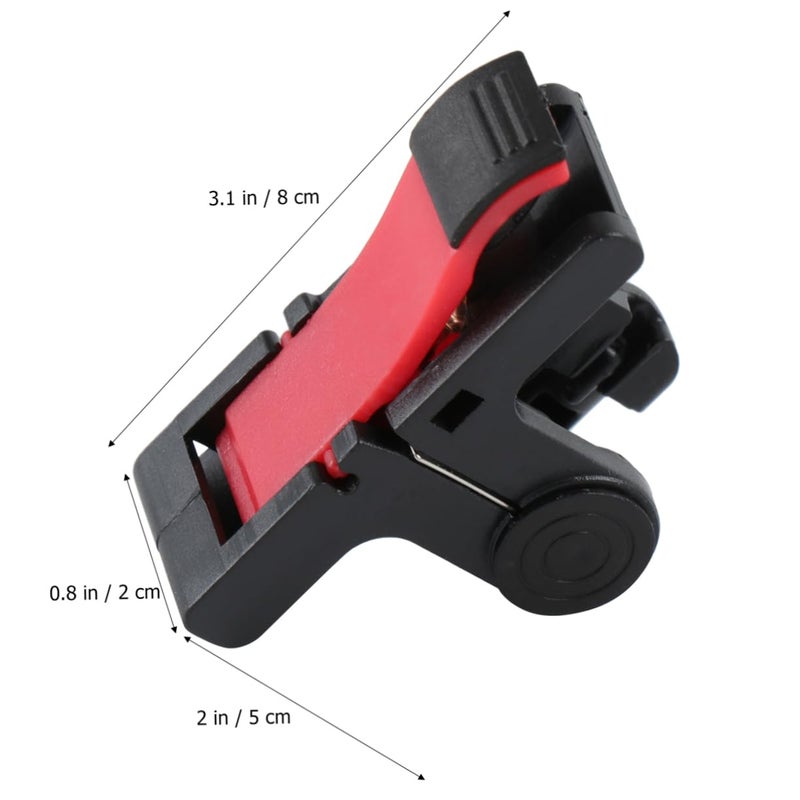 3 Pcs Gaming Trigger Buttons For Smartphone Mobile Game Controller Black Red Medium Size - Image 4