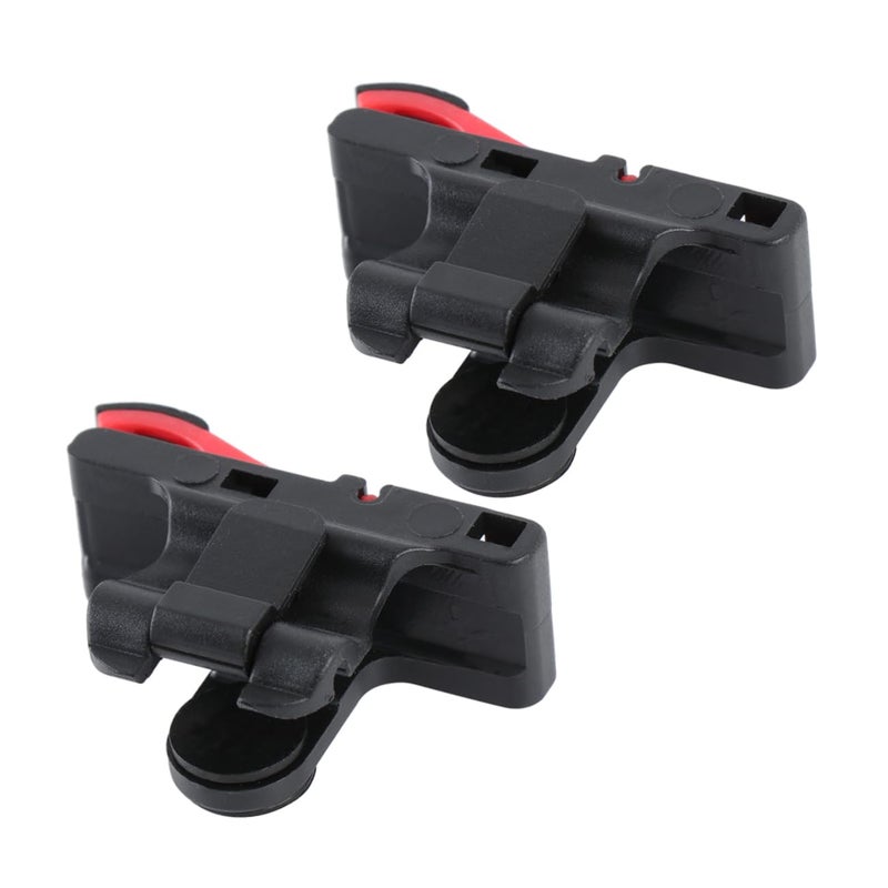 3 Pcs Gaming Trigger Buttons For Smartphone Mobile Game Controller Black Red Medium Size - Image 3