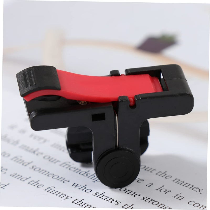 3 Pcs Gaming Trigger Buttons For Smartphone Mobile Game Controller Black Red Medium Size - Image 5