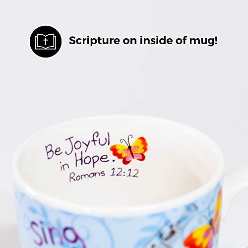 Divinity Boutique Ceramic Boxed Mugs, One Size, Sing Joy Bird (23579) - Image 2