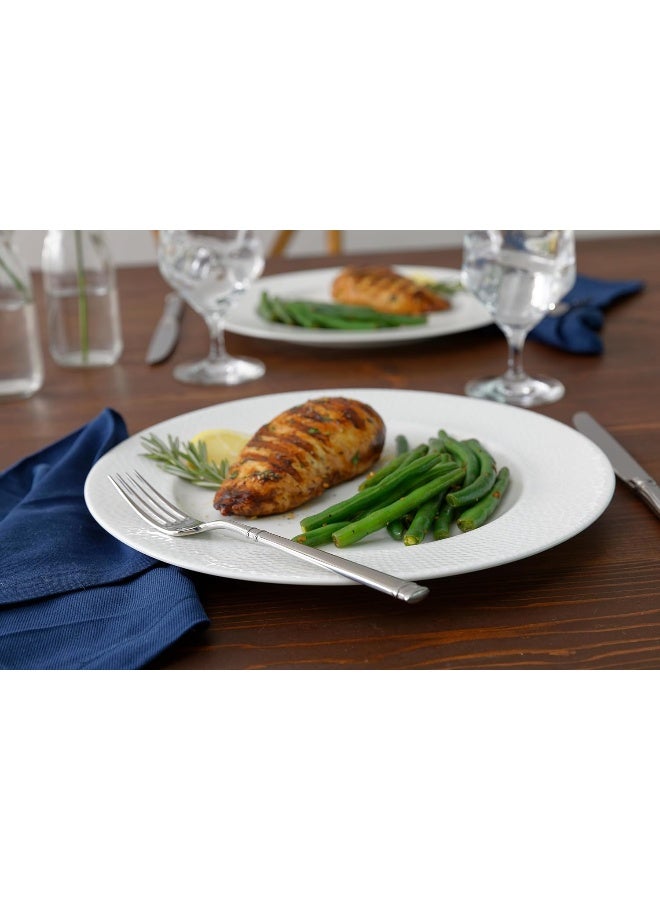 Fortessa Amanda Porcelain 16 Piece Dinnerware Set Service for 4 White - Image 3