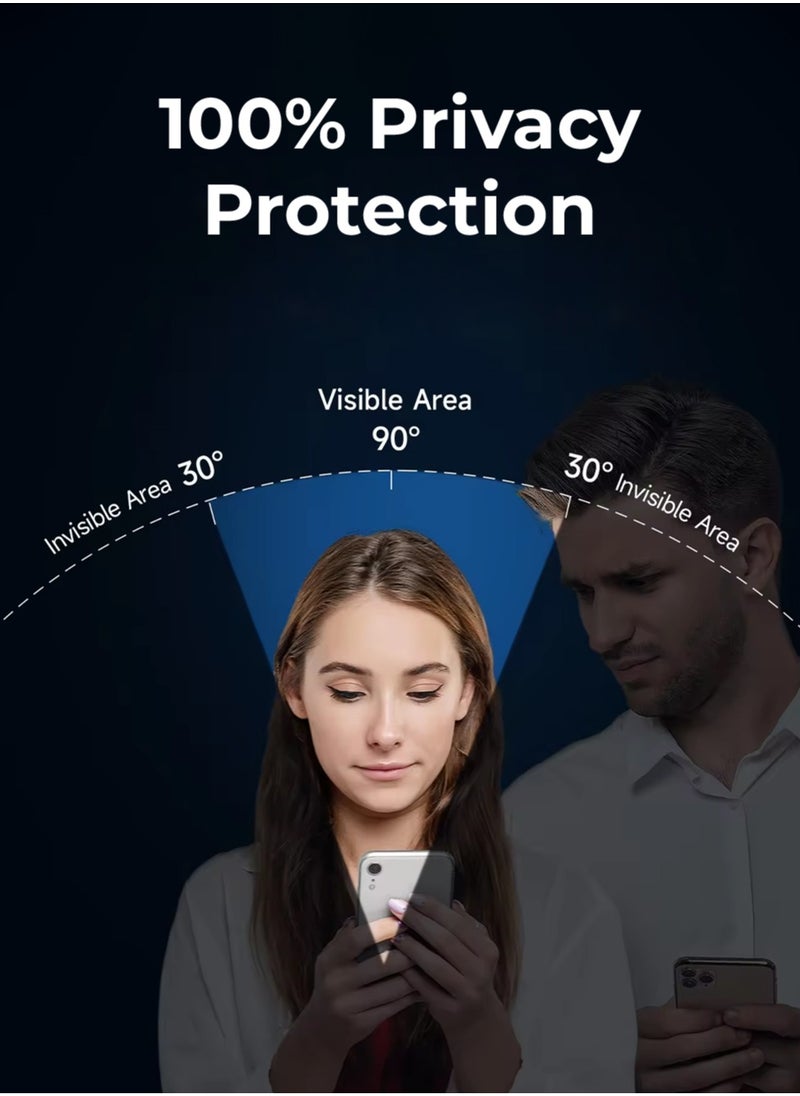 glassology - 2Pack iPhone 16 Plus Privacy Screen Protector for 6.9 Easy Install, Case-Friendly, Anti-Spy, Anti-Fingerprint, Bubble Free, 100% Privacy Protection, Includes Installation Tool - Image 1