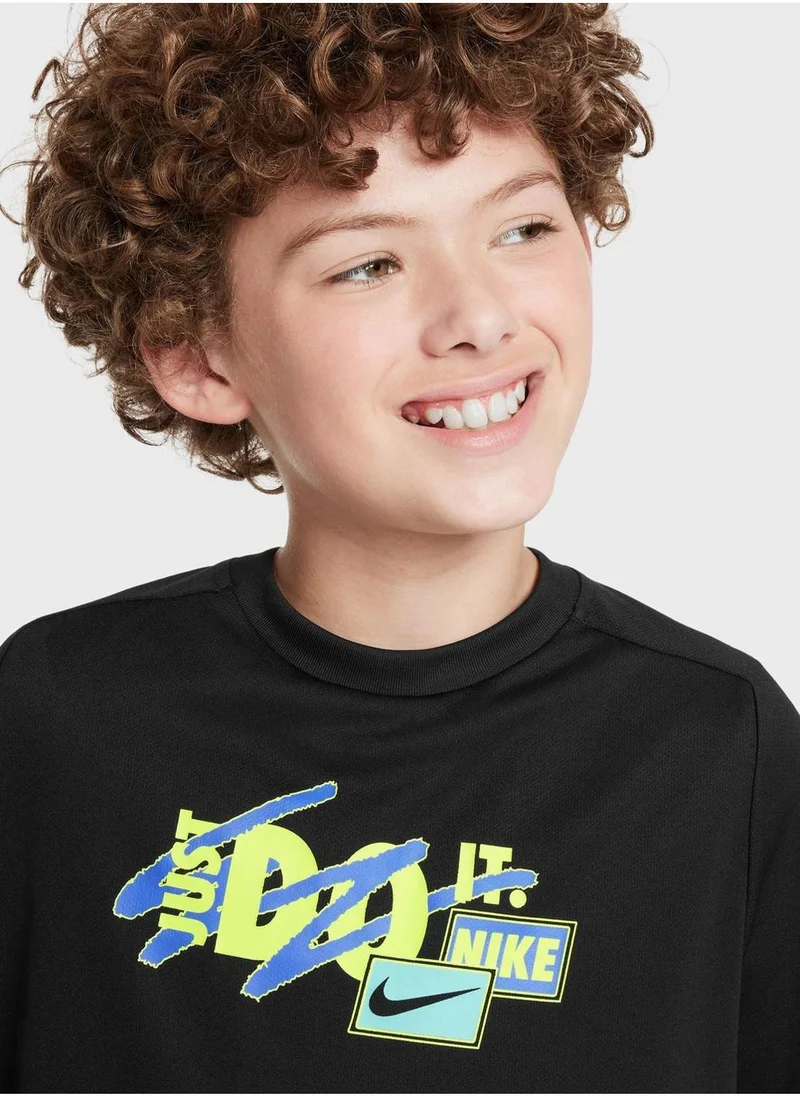 نايكي Youth Dri-Fit Multi Season T-Shirt