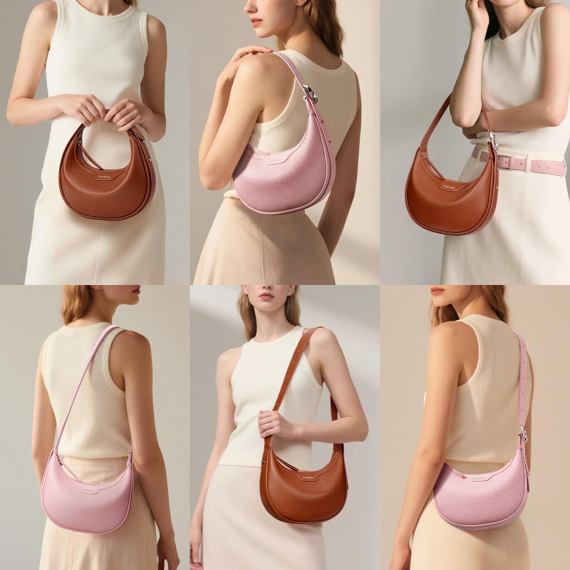 Caitina Shoulder Bag for Women Trendy Crescent Bags Women's Shoulder Handbags Tote Bag Shoulder Purse with Adjustable Straps - Image 2