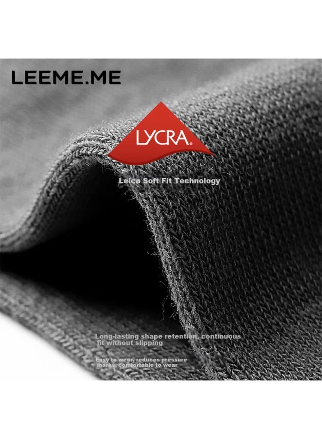 Leeme.me Grain Rice socks Men's Spring And Summer Short Socks Ear-tipped Men's Socks Anti-drop Heel Cotton Socks 5 Pairs One Size - Image 2