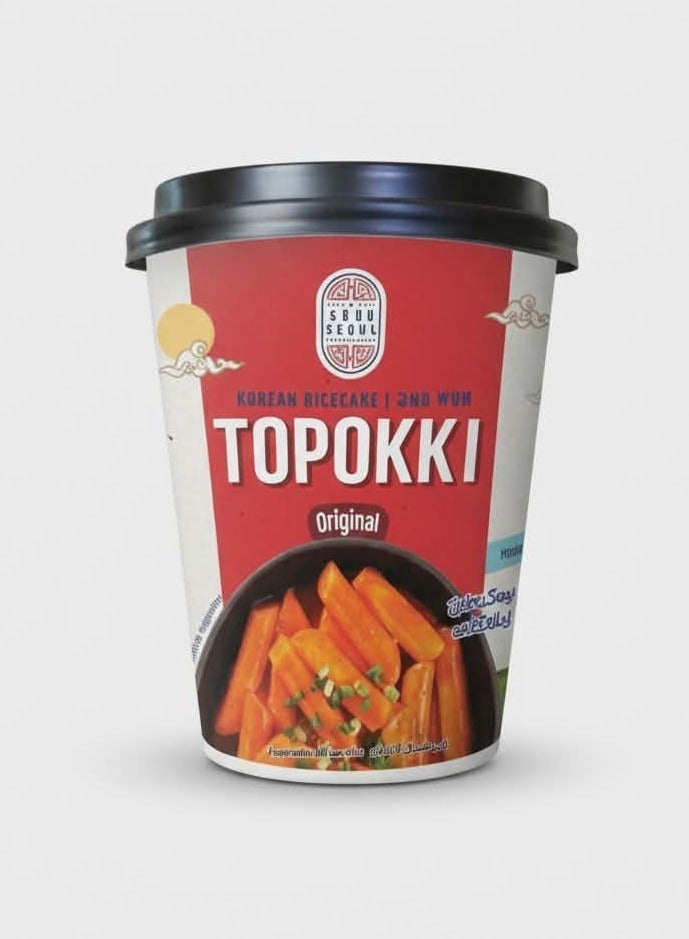 Good Seoul Topokki Instant Cup – Original Flavor (110g) - Image 1