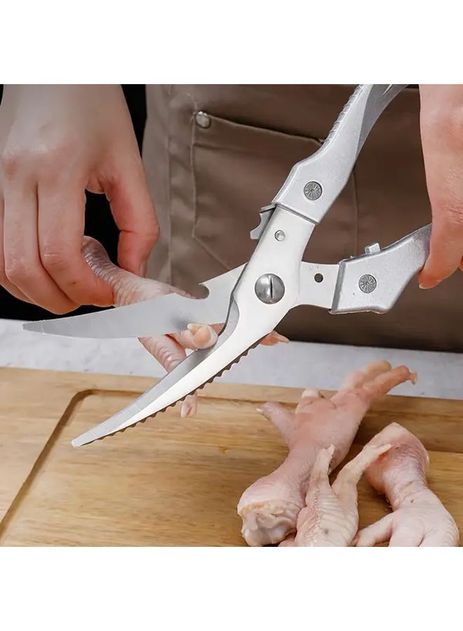 مقص متعدد الأغراض لعظام الدجاج موديل B مع مقابض مريحة للحوم والأسماك والخضروات - Image 4