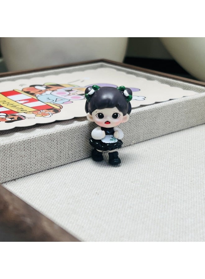 Zoraa Sister Adorable Grain Pvc Material Ceramic Texture Modified Baby Can Be Perforated Keychain Cute Tide Play-Color:Sister Superman Pen-change Baby Cute Piece 3.5 Size  - Image 4