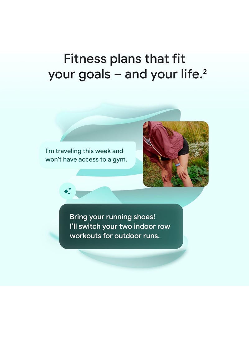 FitBites Google Fitbit Air - Screenless Activity Tracker with Fitness, Heart Rate, and Sleep Tracking - Personalized AI-Powered Coaching - Up to 7 Days’ Battery Life - Works with iOS and Android - Lavender - Image 4